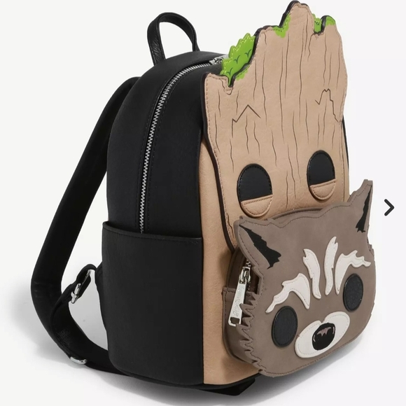 Loungefly Marvel POP! Guardians of the Galaxy Groot & Rocket Mini Backpack main image 11